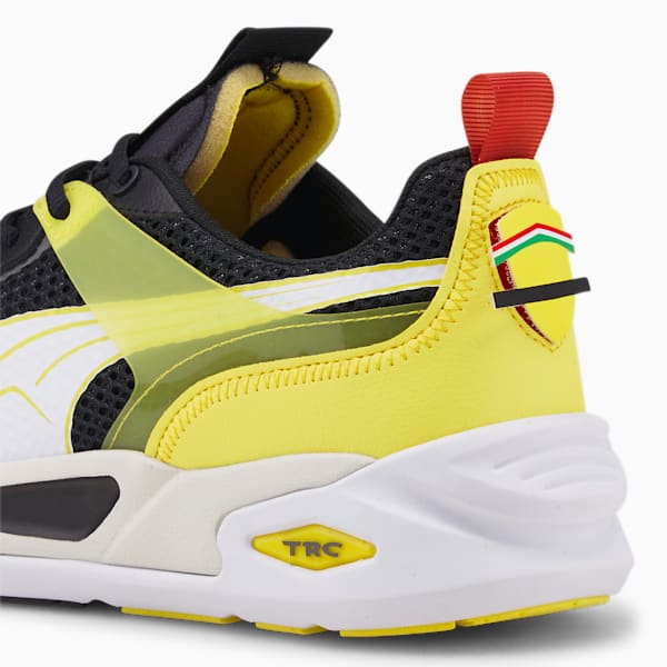 Scuderia Ferrari TRC Blaze Motorsport Shoes, Puma Black-Puma White-Blazing Yellow, extralarge-IND