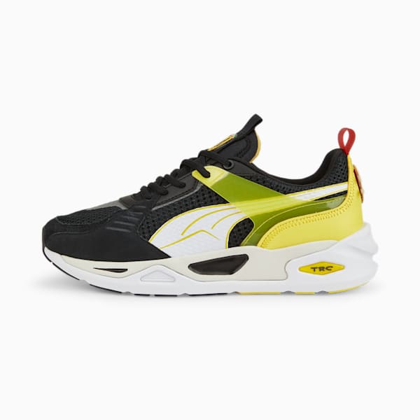 Scuderia Ferrari TRC Blaze Motorsport Shoes, Puma Black-Puma White-Blazing Yellow, extralarge-IND