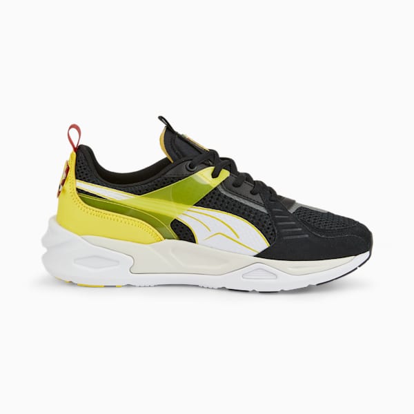 Zapatos de automovilismo Scuderia Ferrari TRC Blaze, Puma Black-Puma White-Blazing Yellow, extralarge
