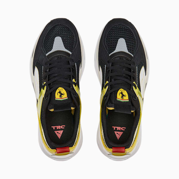 Scuderia Ferrari TRC Blaze Motorsport Shoes, Puma Black-Puma White-Blazing Yellow, extralarge-IND