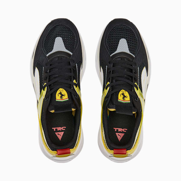 Zapatos de automovilismo Scuderia Ferrari TRC Blaze, Puma Black-Puma White-Blazing Yellow, extralarge