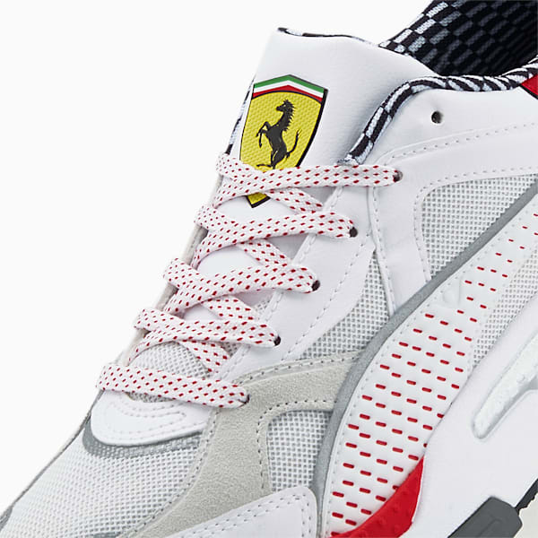 Scuderia Ferrari RS-Simul8 Unisex Sneakers, Puma White-Rosso Corsa, extralarge-IND