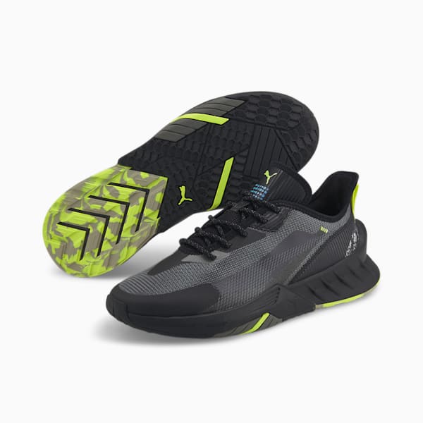 Maco SL RKDO Esports Sneakers, Puma Black-Puma Black-Lime Squeeze