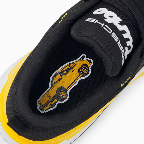 Porsche Legacy RS-Fast Motorsport Unisex Shoes, Puma Black-Lemon Chrome, extralarge-IND