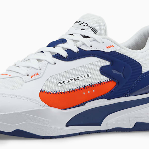 Porsche Legacy RS-Fast Motorsport Shoes, Puma White-Blazing Blue, extralarge-IND