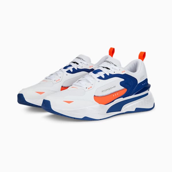 Porsche Legacy RS-Fast Motorsport Shoes, Puma White-Blazing Blue, extralarge-IND