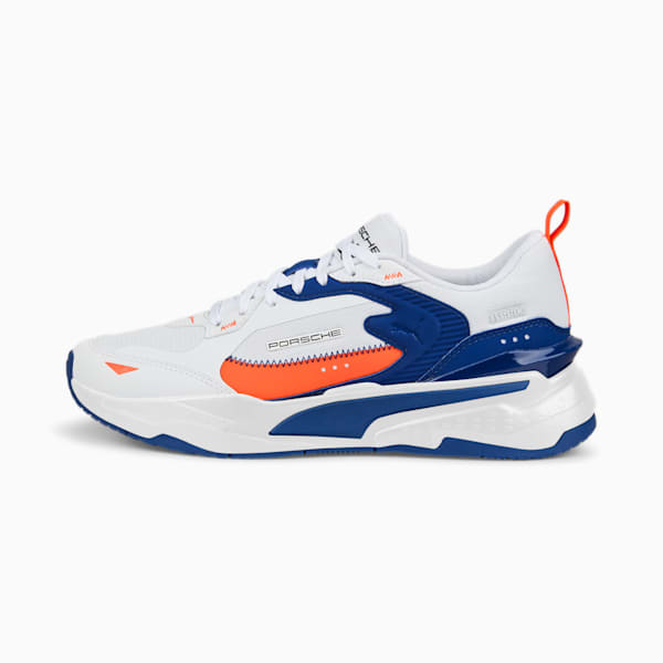 Porsche Legacy RS-Fast Motorsport Shoes, Puma White-Blazing Blue, extralarge-IND