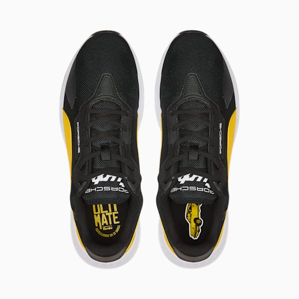 Porsche Legacy Tiburion Motorsport Shoes, Puma Black-Lemon Chrome-Puma White, extralarge-IND
