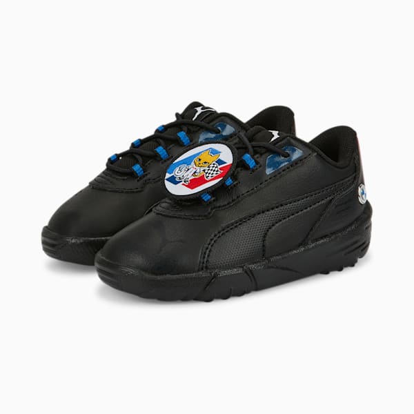 BMW M Motorsport R-Cat Machina Motorsport Toddlers' Shoes, Puma Black-Fiery Red, extralarge