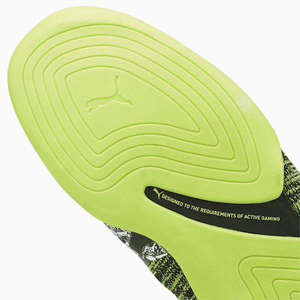 evoKNIT Esports Socks, Puma Black-Lime Squeeze, extralarge-IND