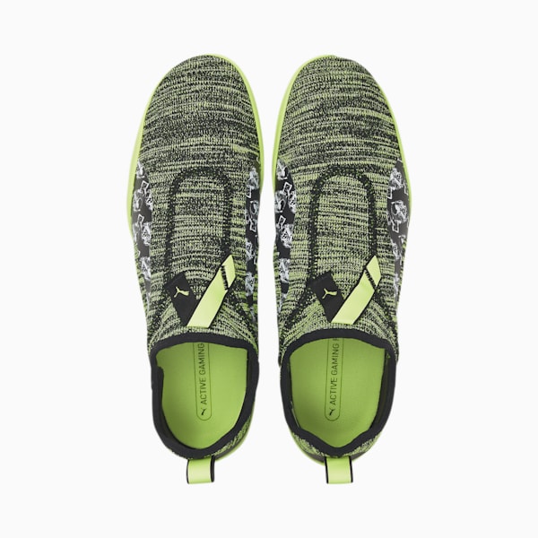 evoKNIT Esports Socks, Puma Black-Lime Squeeze, extralarge-IND