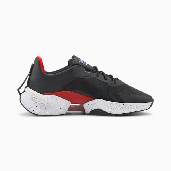 BMW M Motorsport LGND Livery Unisex Sneakers, Puma Black-Puma White-Fiery Red, extralarge-IND