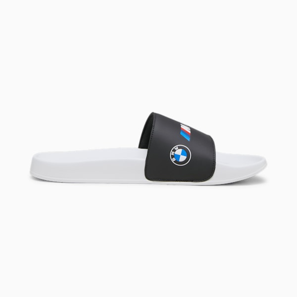 BMW M Motorsport Logo Leadcat 2.0 Unisex Slides, PUMA Black-PUMA White, extralarge-AUS