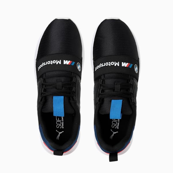 BMW M Motorsport Wired Cage Unisex Sneakers, Puma Black-Strong Blue, extralarge-IND