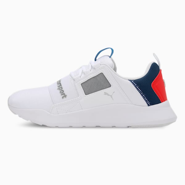 BMW M Motorsport Wired Cage Unisex Sneakers, PUMA White-Estate Blue, extralarge-IND