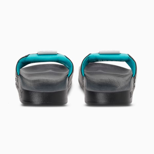 Mercedes AMG Petronas F1 Leadcat 2.0 Logo Slides, Puma Black-Puma Black, extralarge-IND