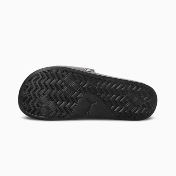 Mercedes AMG Petronas F1 Leadcat 2.0 Logo Unisex Slides, Puma Black-Puma Black, extralarge-IND