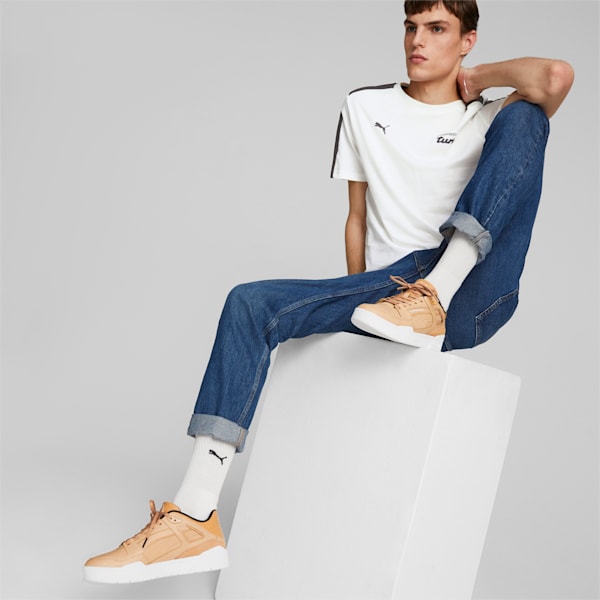 Porsche Legacy Slipstream Motorsport Shoes, Dusty Tan-PUMA White, extralarge
