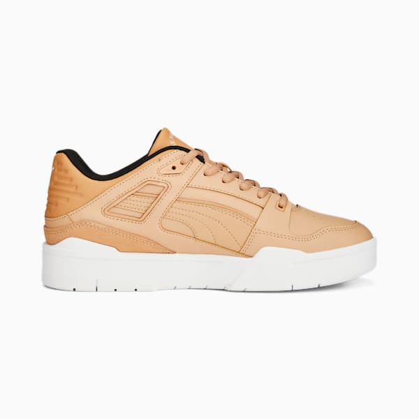 Porsche Legacy Slipstream Motorsport Shoes, Dusty Tan-PUMA White, extralarge