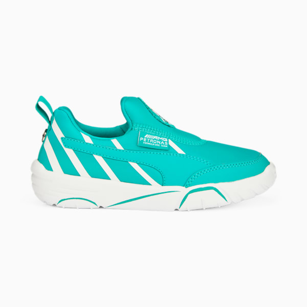 Mercedes AMG Petronas F1 Bao Kart Kids' Sneakers, Spectra Green-PUMA White, extralarge-IND