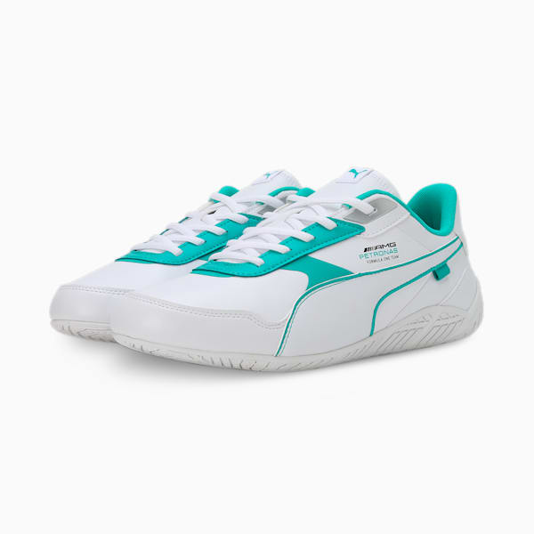 Mercedes AMG Petronas  RDG Cat 2.0 Men's Sneakers, PUMA White-PUMA White-Spectra Green, extralarge-IND