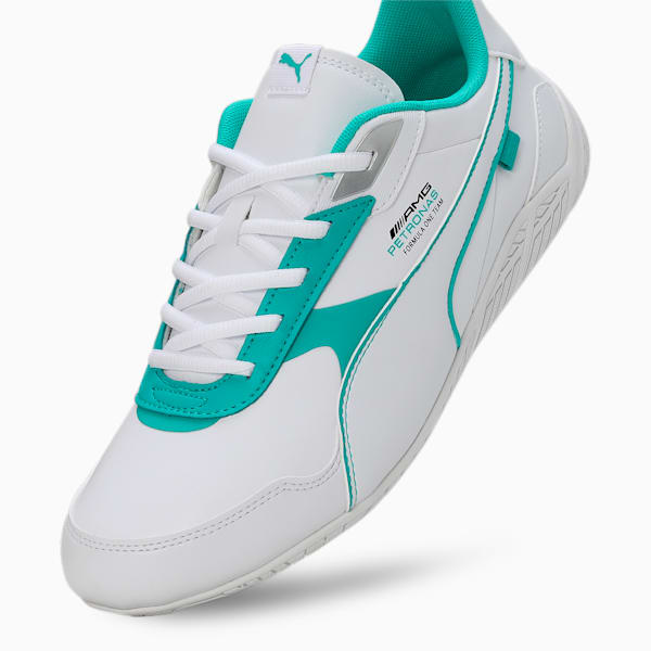 Mercedes AMG Petronas  RDG Cat 2.0 Men's Sneakers, PUMA White-PUMA White-Spectra Green, extralarge-IND