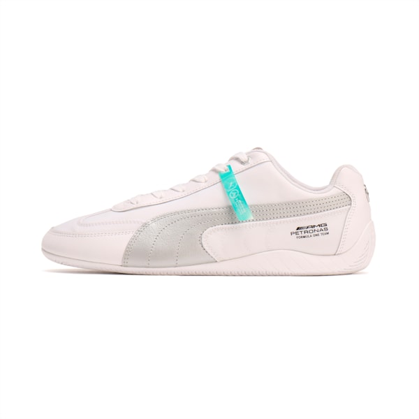 メンズ メルセデス MAPF1 MAPF1 スピードキャット ドライビングシューズ, PUMA White-PUMA Silver, extralarge-JPN