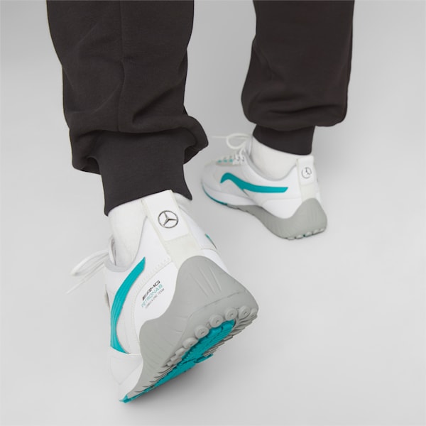 Mercedes AMG Petronas Speedfusion 2 Sneakers, PUMA White-Spectra Green, extralarge-IND