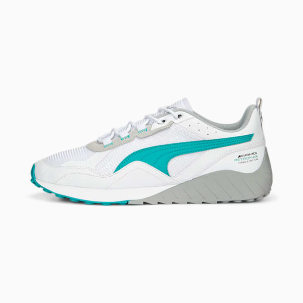 Mercedes AMG Petronas Speedfusion 2 Sneakers, PUMA White-Spectra Green, extralarge-IND