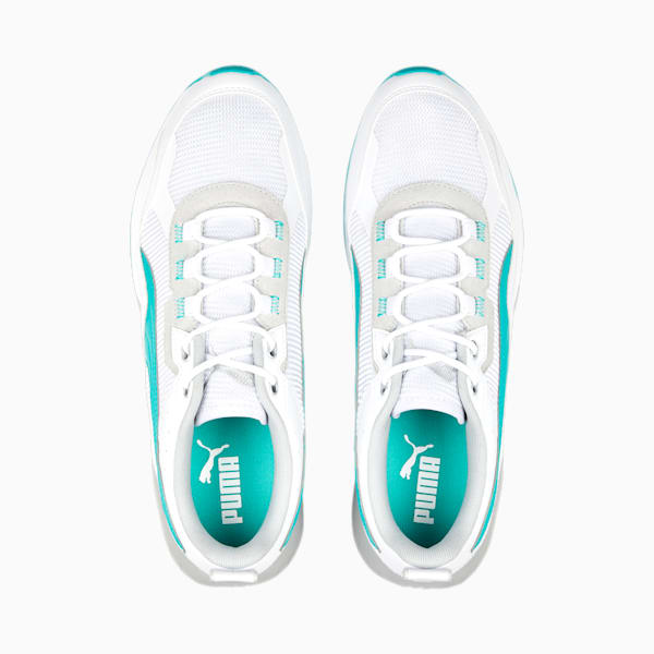 Mercedes AMG Petronas Speedfusion 2 Sneakers, PUMA White-Spectra Green, extralarge-IND