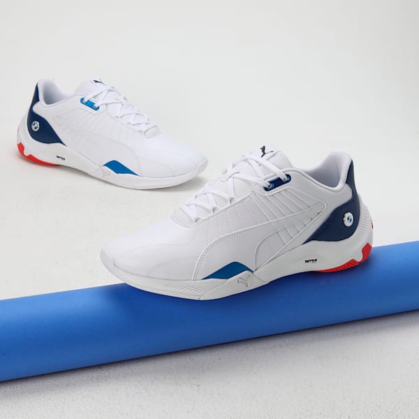 BMW M Motorsport Kart Cat NITRO™ Sneakers, PUMA White-Pro Blue-Pop Red, extralarge-IND
