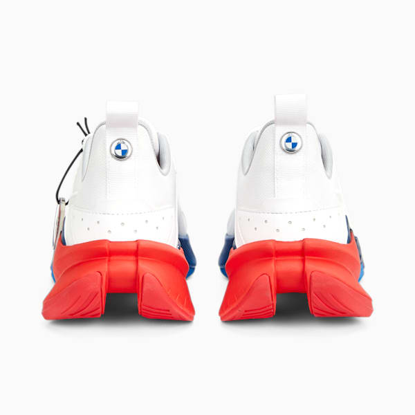 Zapatos BMW M Motorsport LGND Renegade RT para hombre, PUMA White-Pro Blue-Pop Red