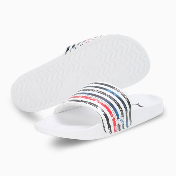 BMW M Motorsport Leadcat 2.0 Ren Unisex Slides, PUMA White, extralarge-IND