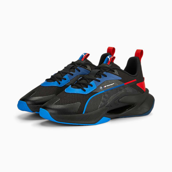 BMW M Motorsport LGND Renegade Men's Sneakers, PUMA Black-Cool Cobalt-Pop Red, extralarge