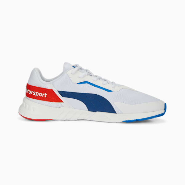 BMW M Motorsport Tiburion Logo Sneakers, PUMA White-Pro Blue-Pop Red, extralarge-IND