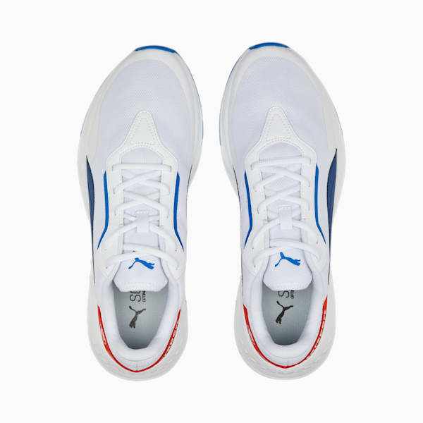 BMW M Motorsport Tiburion Logo Unisex Sneakers, PUMA White-Pro Blue-Pop Red, extralarge-IND