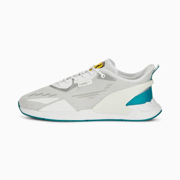 Scuderia Ferrari IONSpeed 2 Unisex Sneakers, PUMA White-Green Lagoon, extralarge-IND