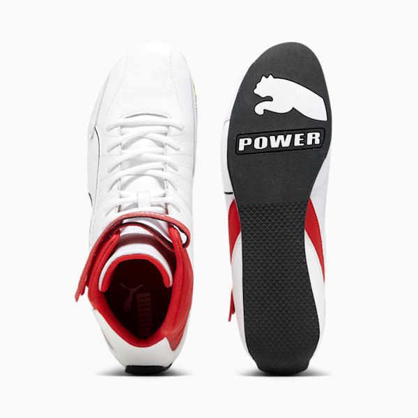 Scuderia Ferrari Kart Cat RL Mid Motorsport Sneakers, PUMA White-Rosso Corsa, extralarge