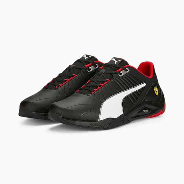 Scuderia Ferrari Kart Cat RL Nitro Unisex Sneakers, PUMA Black-PUMA White-Rosso Corsa, extralarge-IND