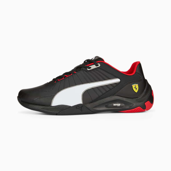 Scuderia Ferrari Kart Cat RL Nitro Unisex Sneakers, PUMA Black-PUMA White-Rosso Corsa, extralarge-IND