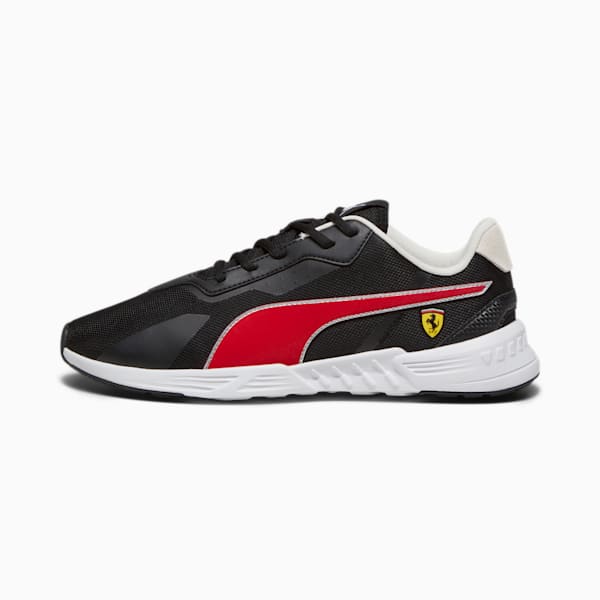 Scuderia Ferrari Tiburion Motorsport Men's Sneakers, PUMA Black-Rosso Corsa, extralarge