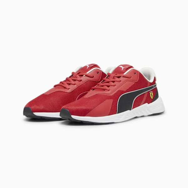 Tenis casuales Scuderia Ferrari Tiburion Motorsport para hombre, Rosso Corsa-PUMA Black, extralarge