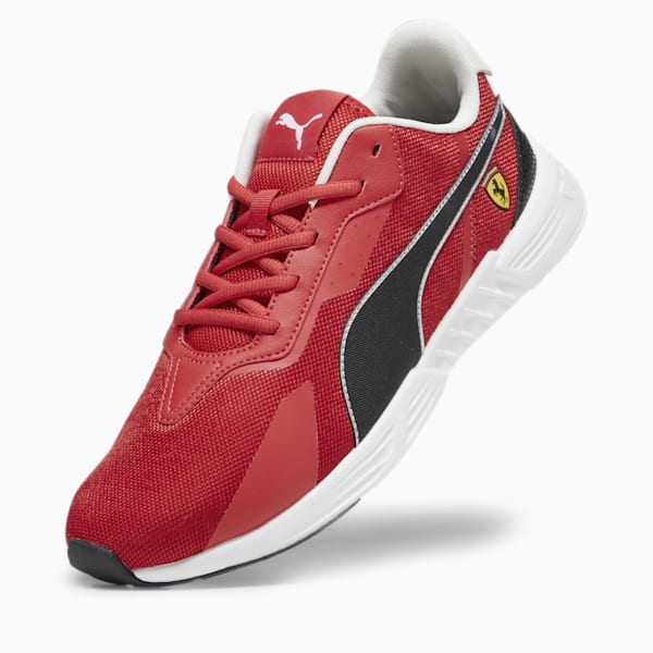 Tenis casuales Scuderia Ferrari Tiburion Motorsport para hombre, Rosso Corsa-PUMA Black, extralarge