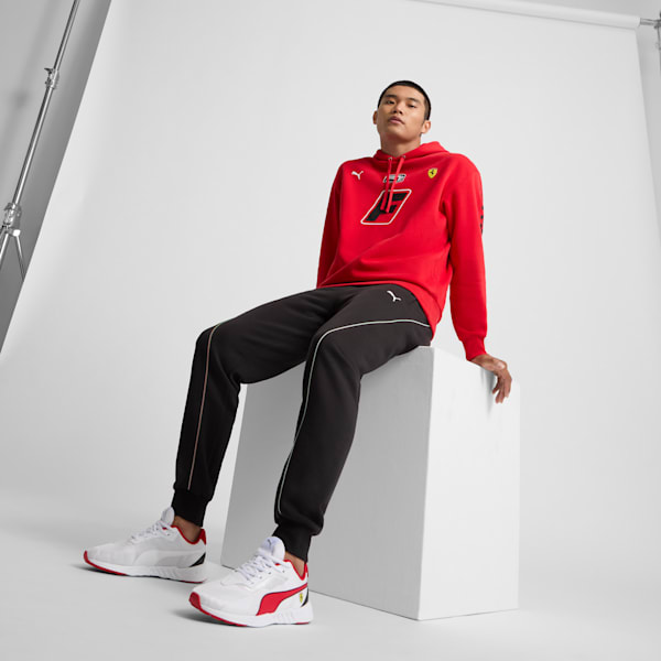 Tenis casuales Scuderia Ferrari Tiburion Motorsport para hombre, PUMA White-Rosso Corsa-PUMA Black, extralarge
