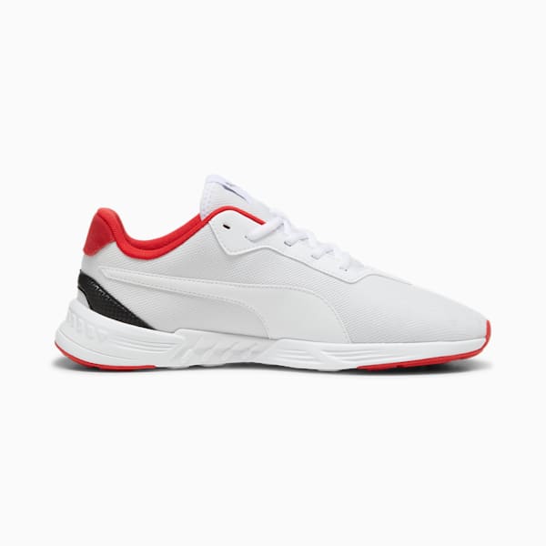 Tenis casuales Scuderia Ferrari Tiburion Motorsport para hombre, PUMA White-Rosso Corsa-PUMA Black, extralarge