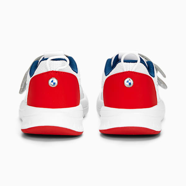 BMW M Motorsport Evolve PTC V Kids' Sneakers, PUMA White-Strong Blue-Fiery Red