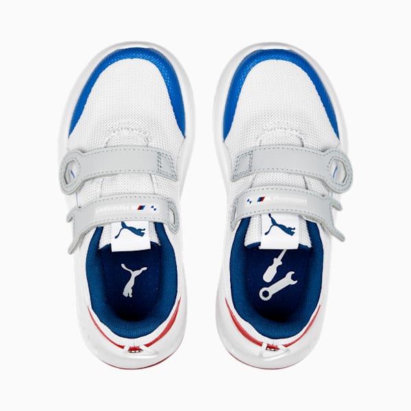 BMW M Motorsport Evolve PTC V Kids' Sneakers, PUMA White-Strong Blue-Fiery Red, extralarge-IND