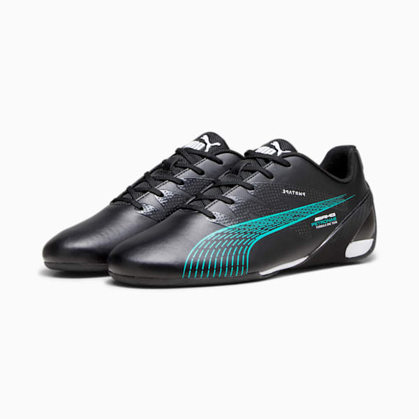 Mercedes-AMG Petronas Motorsport Carbon Cat Driving Shoes, PUMA Black-Spectra Green, extralarge-GBR