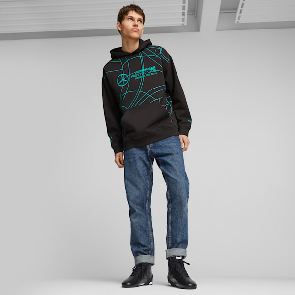 Tenis para conducir Mercedes-AMG Petronas Motorsport Carbon Cat Mid, PUMA Black-Spectra Green, extralarge