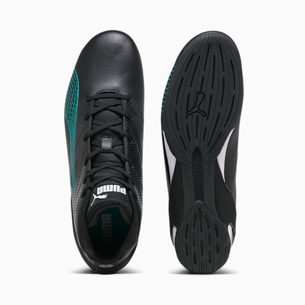 Mercedes-AMG Petronas Motorsport Carbon Cat Mid Driving Shoes, PUMA Black-Spectra Green, extralarge-IND